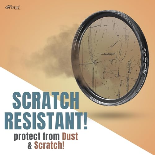 HIFFIN PRO Concept 62mm MC UV Protection Filter, 18 Multi-Layer Coated HD/Waterproof/Scratch Resistant UV Filter with Nanotech Coating, Ultra-Slim UV Filter for 62mm Camera Lens - Image 2
