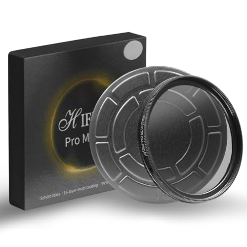 HIFFIN PRO Concept 62mm MC UV Protection Filter, 18 Multi-Layer Coated HD/Waterproof/Scratch Resistant UV Filter with Nanotech Coating, Ultra-Slim UV Filter for 62mm Camera Lens - Image 1