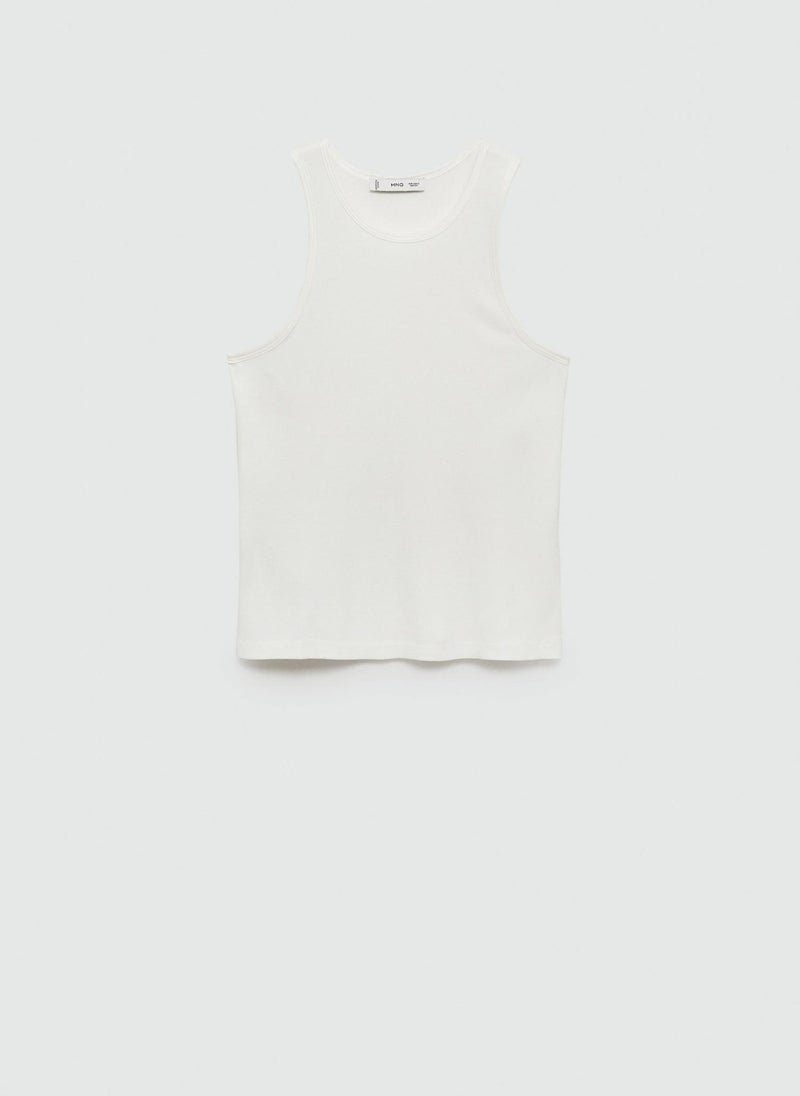 MANGO - Crew Neck Top - Image 1