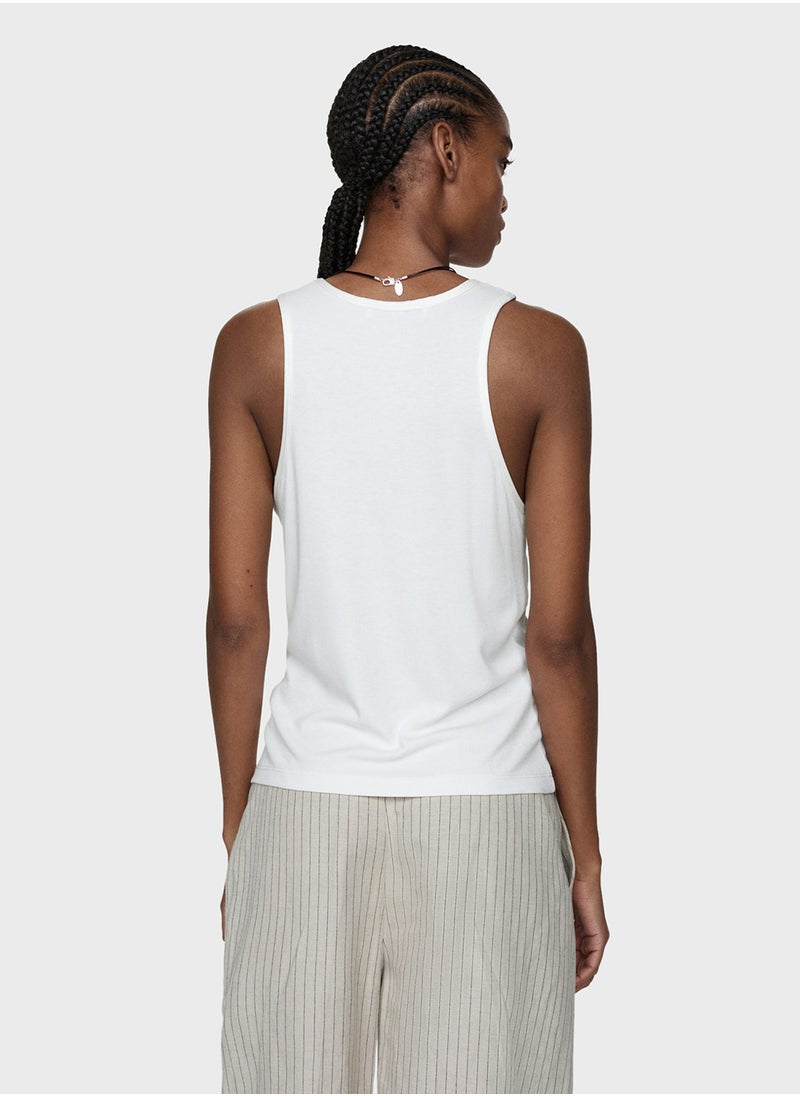 MANGO - Crew Neck Top - Image 1
