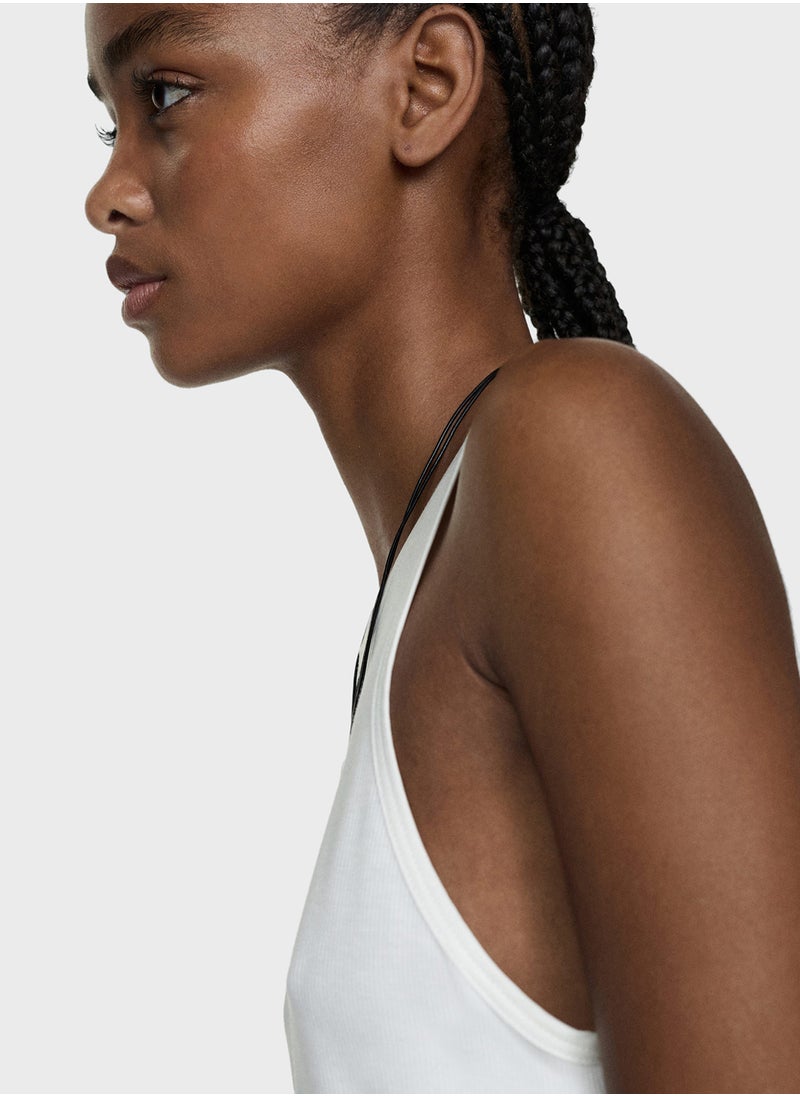 MANGO - Crew Neck Top - Image 1