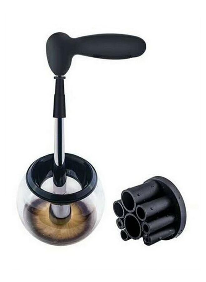 Electric Makeup Brush Cleaning Tool Black/Silver/Brown - Image 1