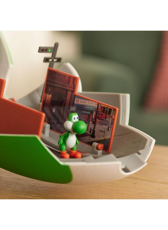 Nintendo The Super Mario Galaxy Movie – 9-Inch Yoshi Egg Playset with 1.5” Yoshi and Exclusive Fire Mario Action Figures, Opens to Reveal Double-Sided Playset! - Image 5