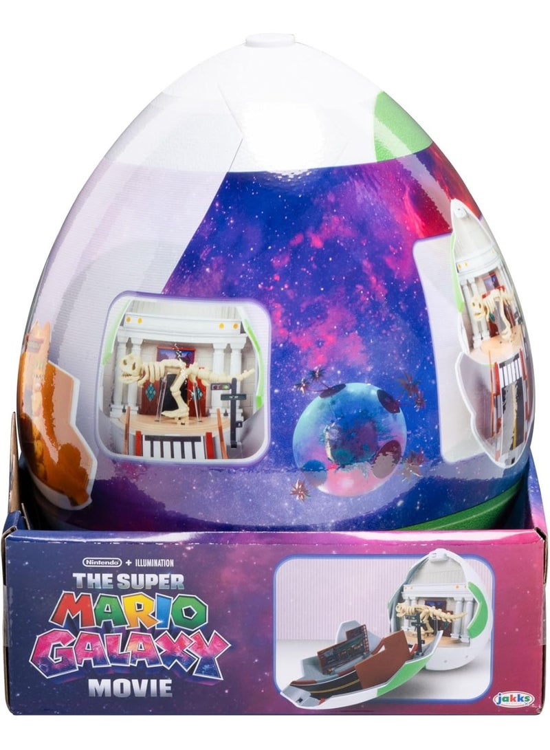 Nintendo The Super Mario Galaxy Movie – 9-Inch Yoshi Egg Playset with 1.5” Yoshi and Exclusive Fire Mario Action Figures, Opens to Reveal Double-Sided Playset! - Image 3