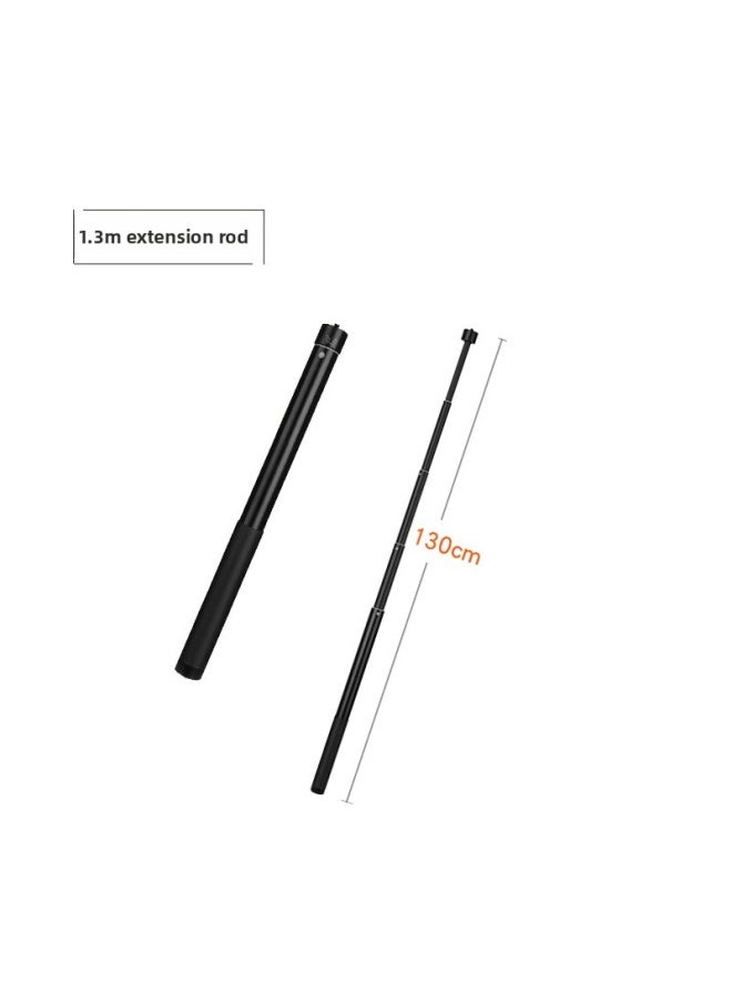 Generic - Aluminum Alloy 1.3 Meters Long Rod Dajiang Zhiyun Feiyu Stabilizer Telescopic Rod Mobile Phone Camera SLR-Color:1.3 M Extension - Image 1