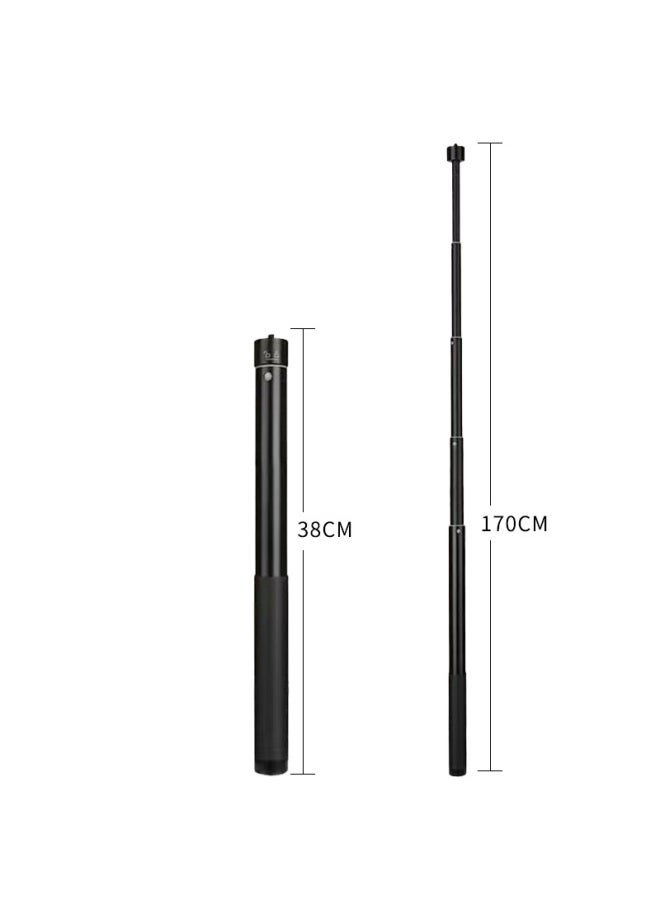 Generic - Aluminum Alloy 1.3 Meters Long Rod Dajiang Zhiyun Feiyu Stabilizer Telescopic Rod Mobile Phone Camera SLR-Color:1.3 M Extension - Image 1