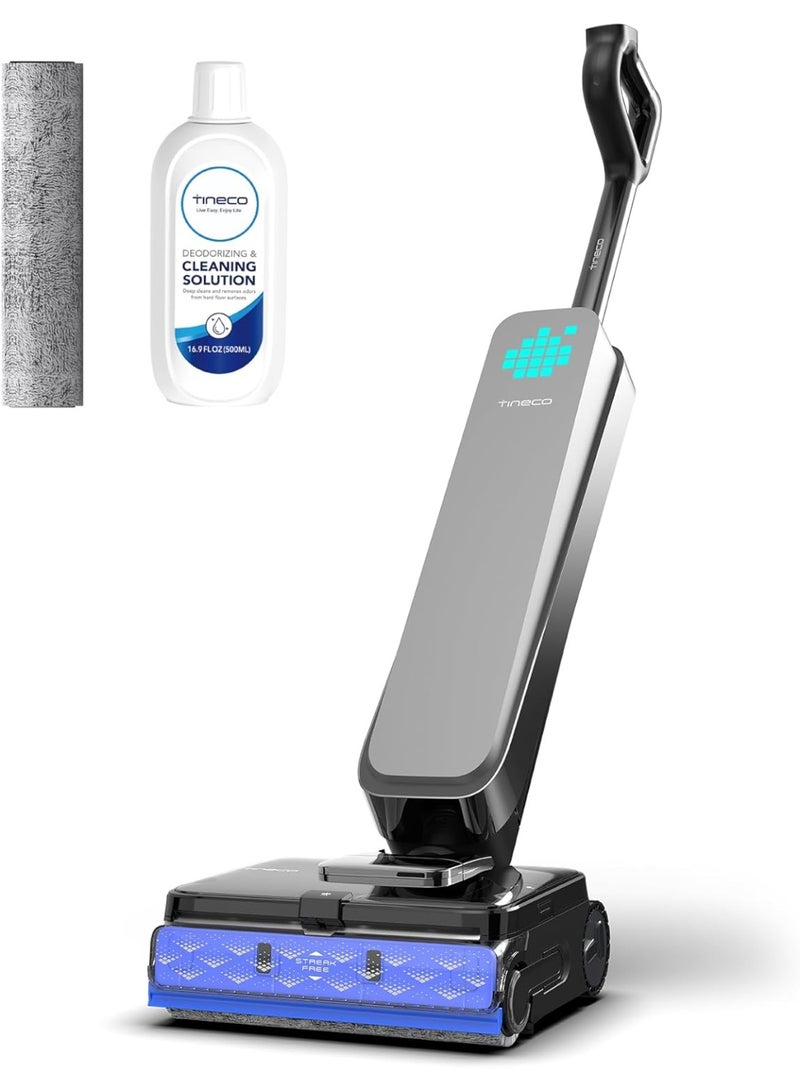 Tineco FLOOR ONE S9 Scientist Cordless Floor Washer, Smart 3-in-1 Vacuum Cleaner, Fast Drying 85°C FlashDry, 80 Min Autonomy, Lay-Flat 180° for Under Furniture, SmoothDrive 360°, LED Display 230 W Tineco FLOOR ONE S9 Scientist black - Image 1