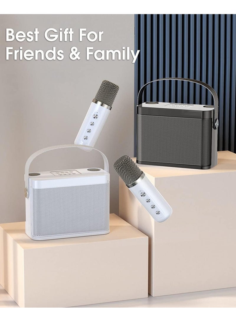 ELTRAZONE Karaoke Machine with 2 Wireless UHF Microphones – Portable Bluetooth Speaker System with Voice Cutting Feature, Ideal for Adults  Children, Perfect for Parties, Meetings, Weddings  Churches - Image 5