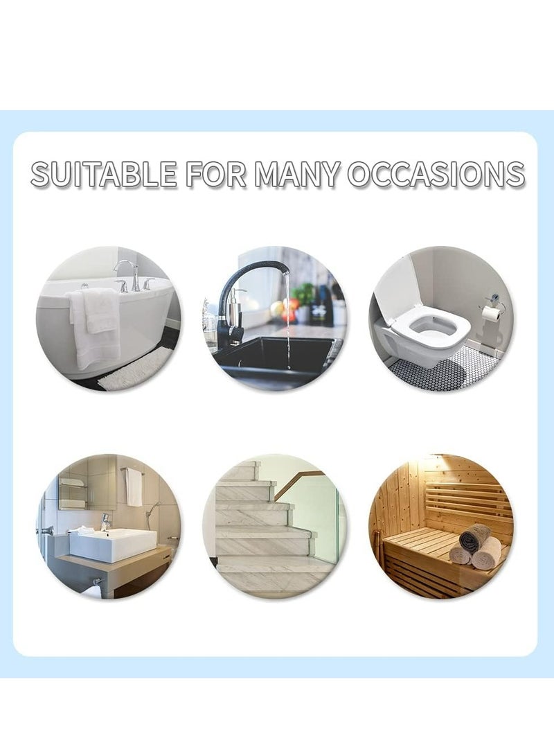 إسكدنيا 24 قطعة من مقاطع مضادة للسرعة للحوض الإبيض وشرائح الإبحار، بطاقات مضادة للسرعة الأمنة للحمام - Image 4