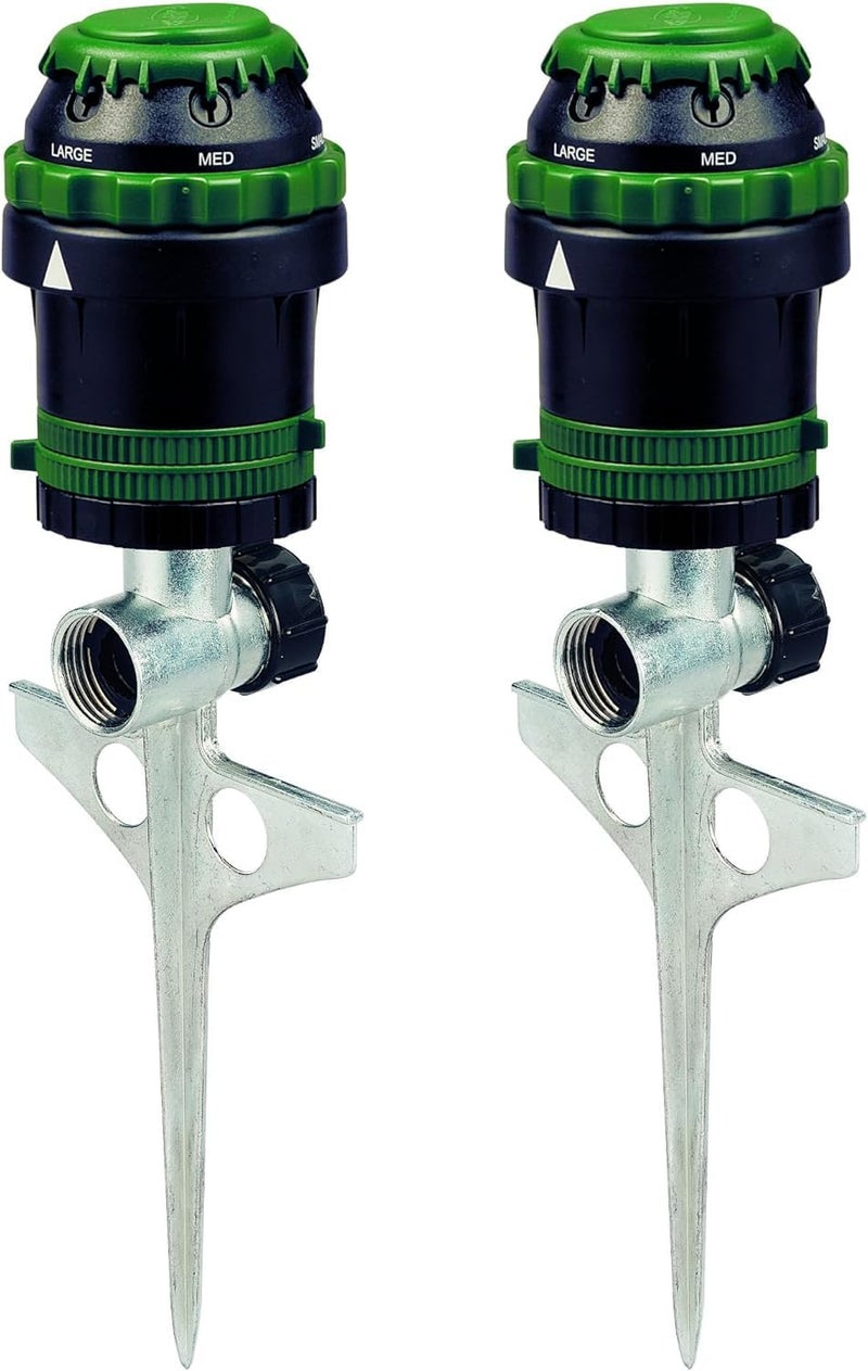 ORBIT 2-Pack Orbit 58573N H2O-Six Gear-Drive Sprinkler on Metal T-Spike - Image 1