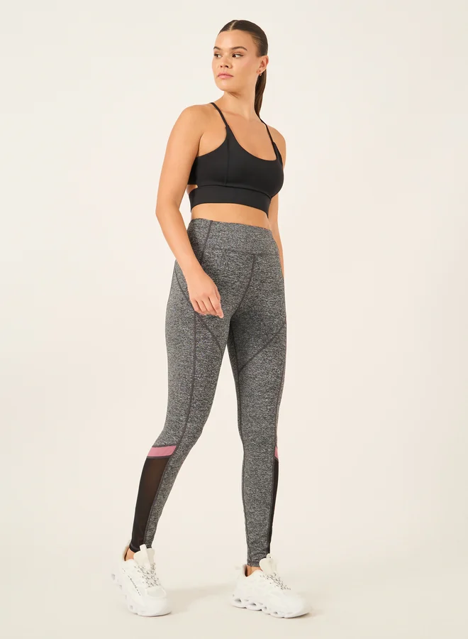 Styli Styli Color Block Mesh Insert Leggings