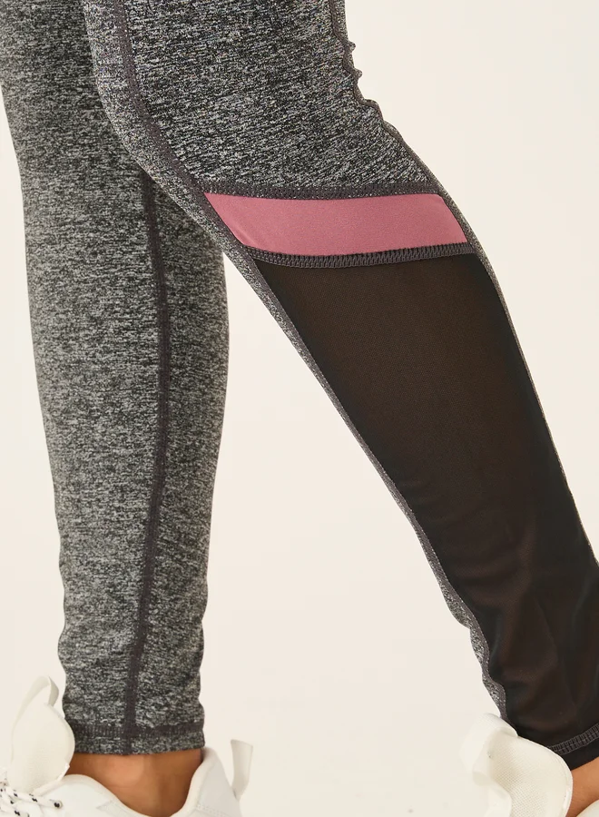 Styli Styli Color Block Mesh Insert Leggings