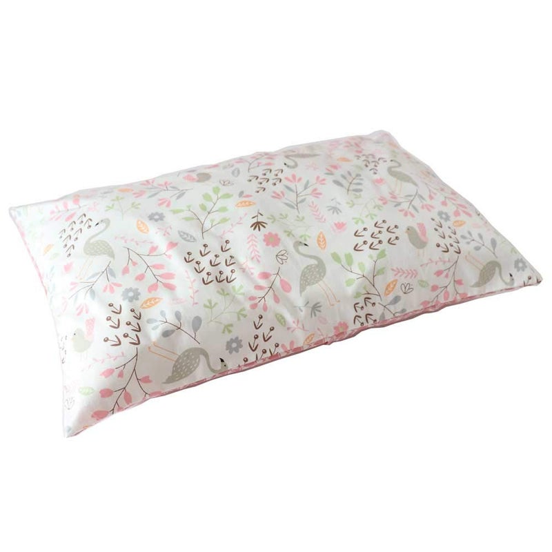 Emenpy 100% Cotton Crib Bedding Set for Baby Boys Girls,3 Pcs Baby Bed Linen Include Duvet Cover,Fitted Sheet,Pillowcase,Nursery Decoration,No Filler(Pink) - Image 3