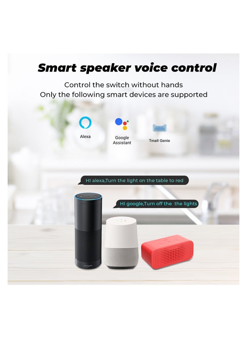UanTii UanTii 20A Smart Plug Tuya Wifi Wireless Remote Controlled Plug Timing Schedule Plug Works with Tuya Smart Life App and Alexa Google Home  - Image 3