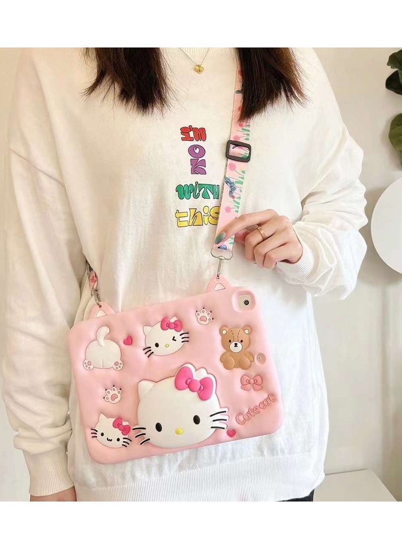 general Cute silicone case for Samsung Galaxy Tab a7 Lite 8.7 2021 (SM-T220/T225/T227u) Soft pressure protection case for Tab a7 Lite 8.7 strap - Image 2