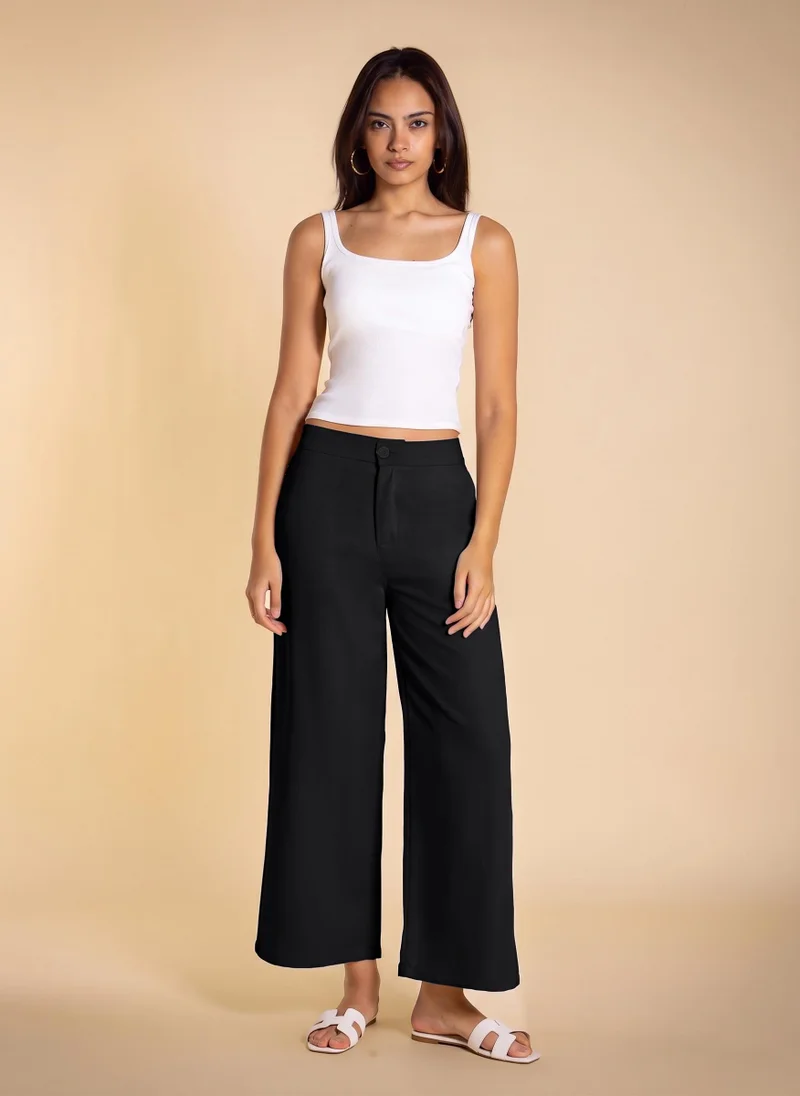 SHAPES WIDE-LEG ESSENTIAL TROUSERS