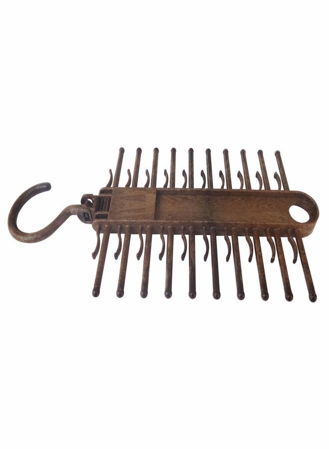 GARASANI Tie Rack Hanger 1 Pack Non-Slip Tie Scarf Rack Holder Hook Belt Hanger with 360 Degree Rotating,Securely up to 20 Tie,Best Multi-Use Space-Saving Plastic Organizer for Storage Closet - Image 3