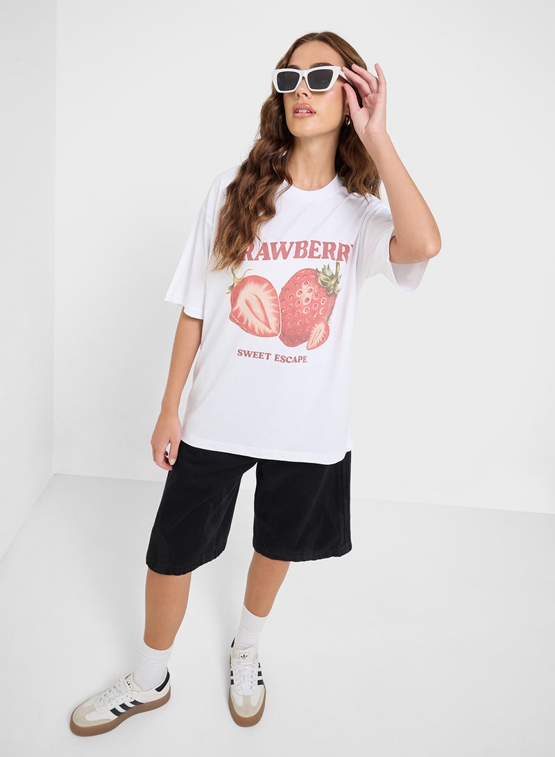 جينجر تيشيرت جرافيك أوفر سايز - Image 4