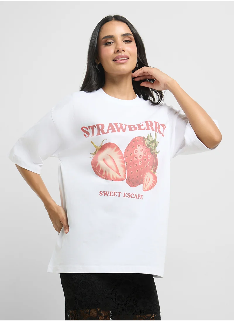 Ginger Oversize Graphic T-Shirt