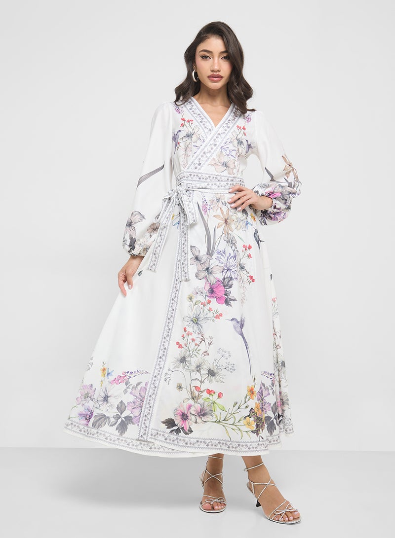 ELLA Floral Print Dress - Image 1