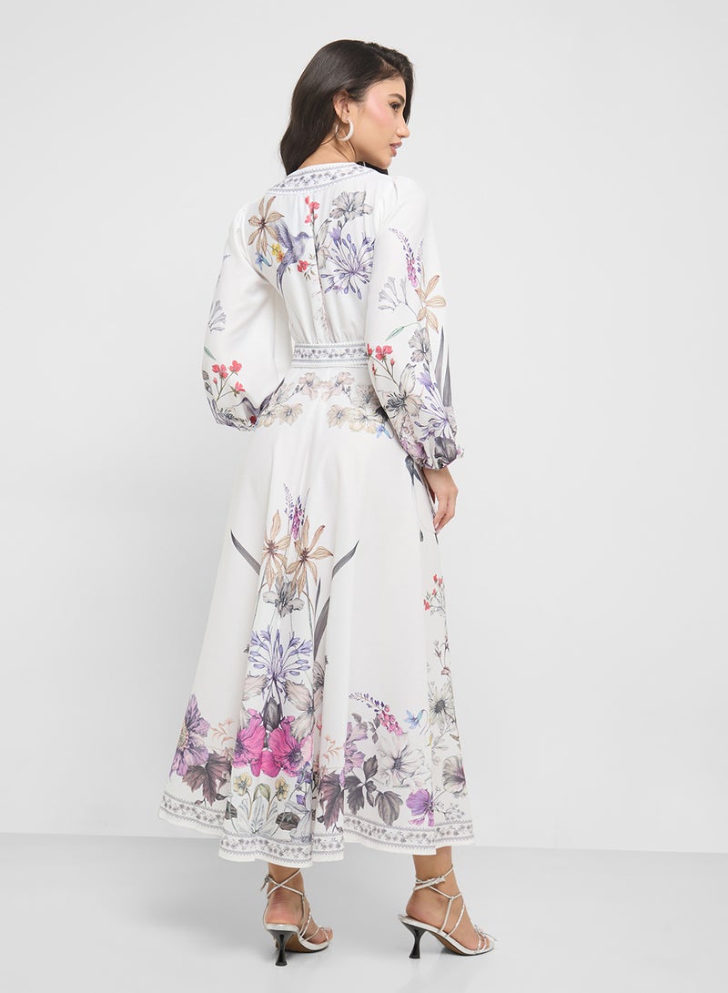 ELLA Floral Print Dress - Image 2