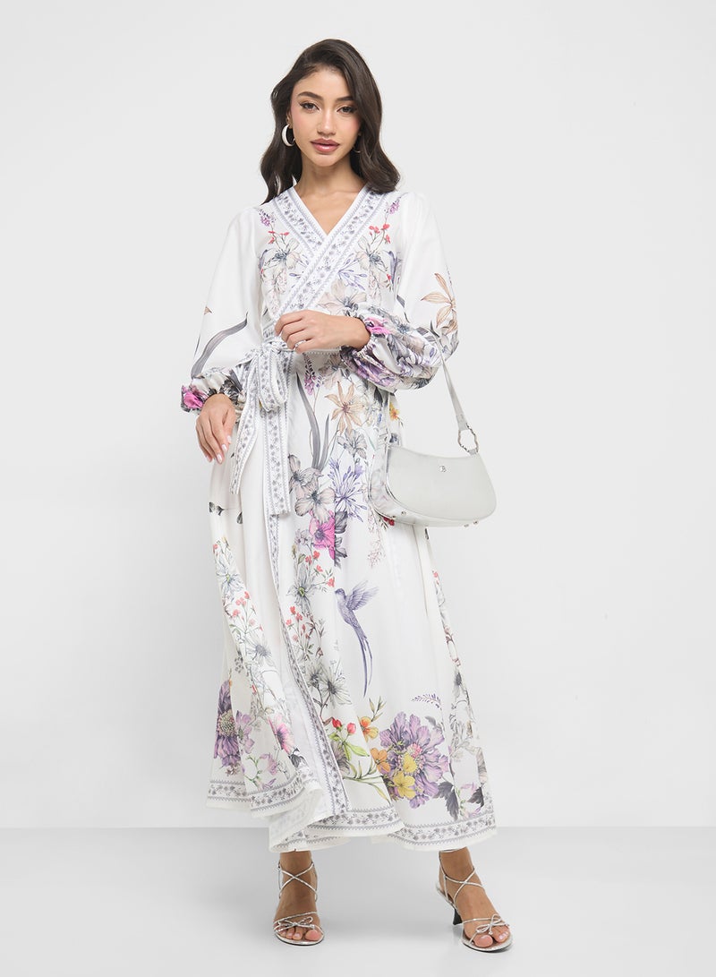 ELLA Floral Print Dress - Image 4