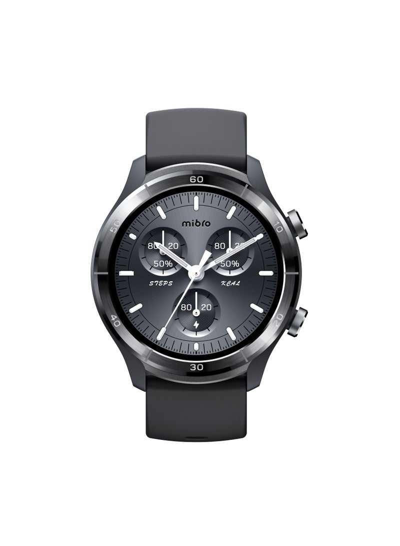 Mibro A3 Smartwatch 1.39" – Bluetooth Call, GPS, 2ATM Water-Resistant, Touchscreen – Dark Gray - Image 1