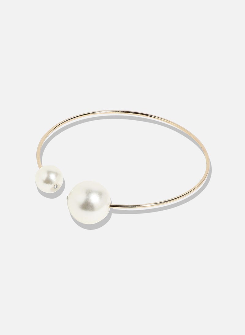 SOHI Elegant Pearl Artificial Choker Necklace Jewellery - Image 2