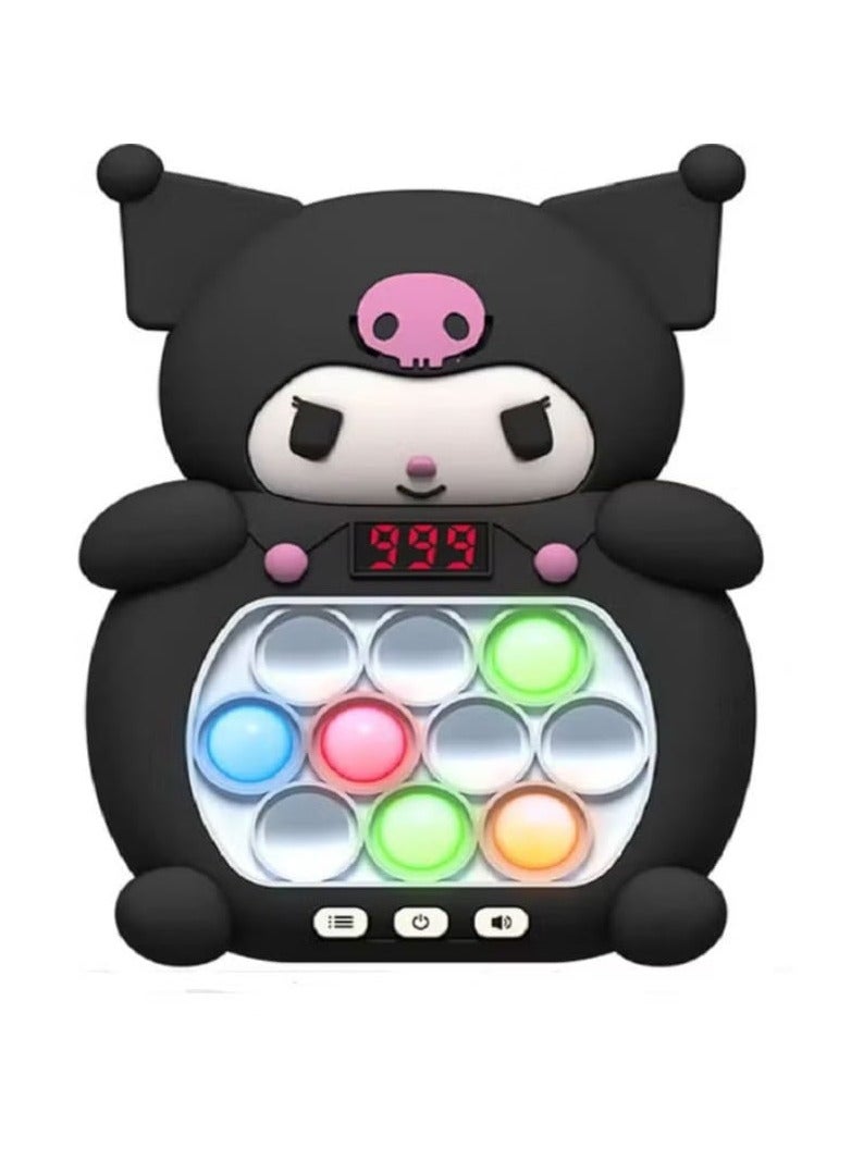 Speed ​​Push 999 Level Pop It Fidget Toy Digital Display Sensory Bubble Push Toy Electronic Speed ​​Pop It Toy (Kuromi)