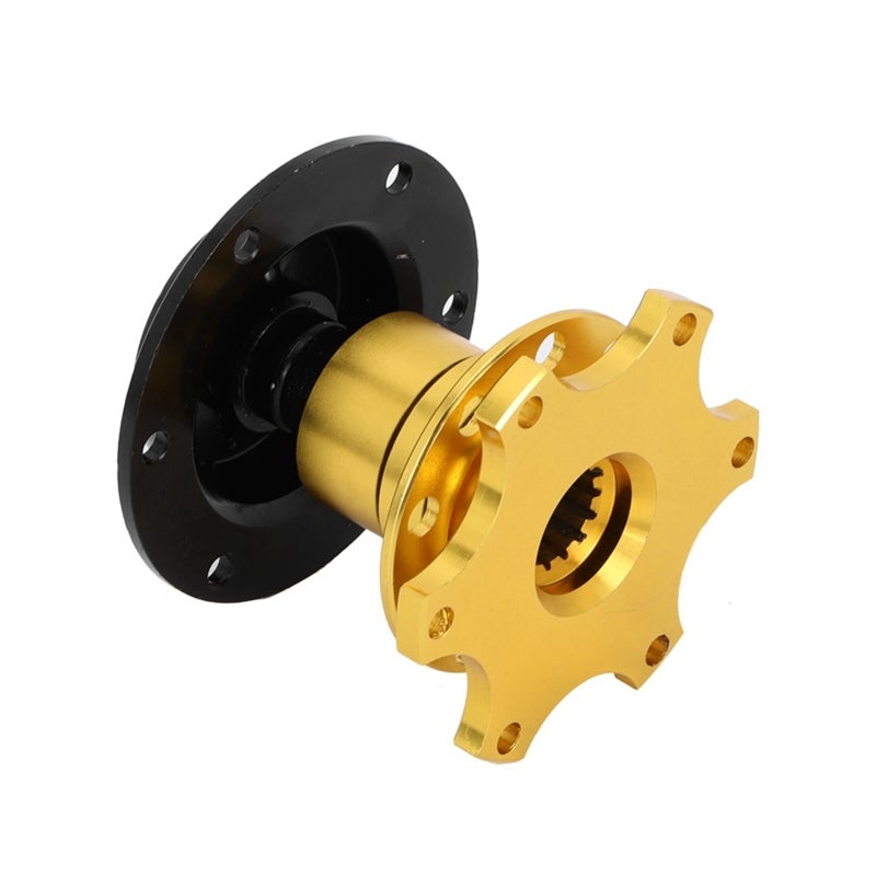 Steering Wheel Quick Release Hub High Strength CNC Alloy Racing Design - Professional Competition Steering Wheel Hub Adapter for 6-Hole Steering Wheel - Image 3