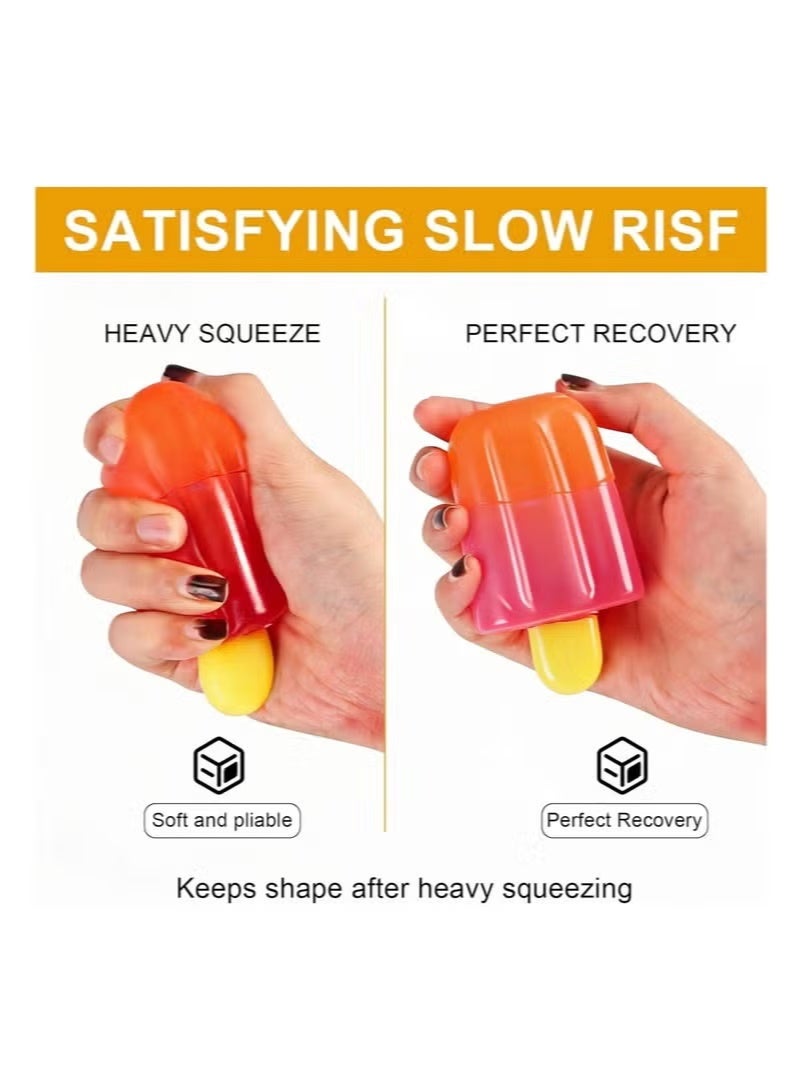 TOP ONE Popsicle Squishy Toy - Stress Relief Fidget Toy, Sensory Squeeze Ball for Kids & Adults, Portable Anxiety Relief Popsicle - Image 3