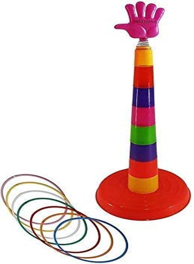 GJSHOP Plastic Ring Toss Quoits Hoopla Throw Game Toy Suitable for Kids Above 5 Years of Age (Multicolour) - Image 2