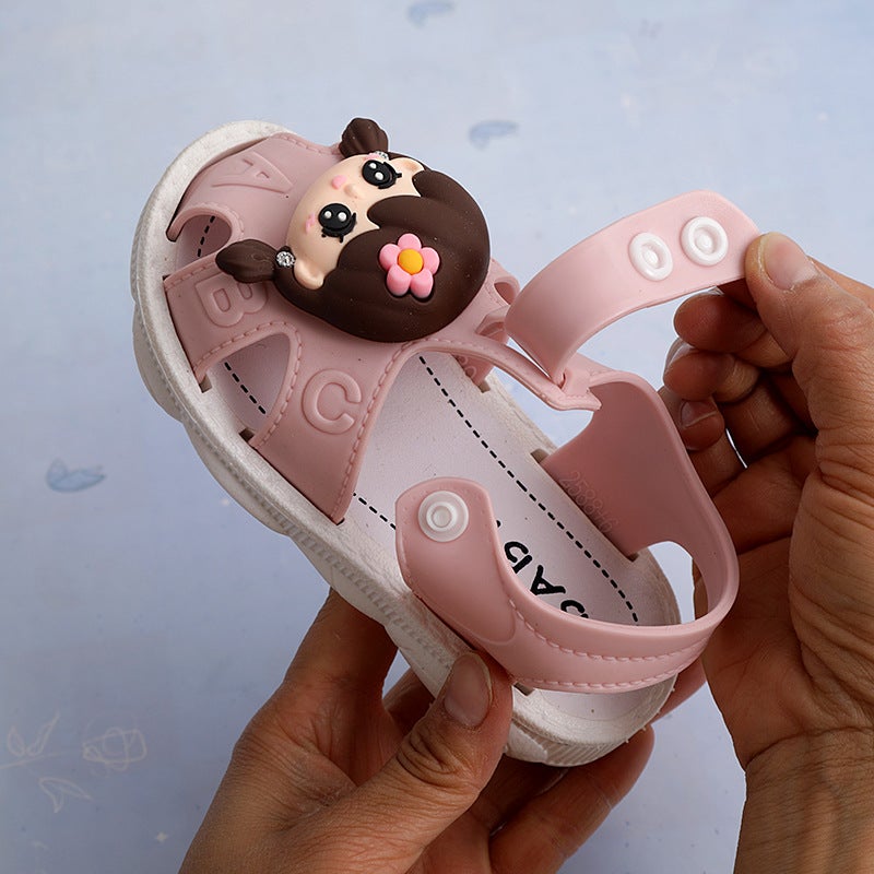 Summer Sandals For Kidsren Aged 1-3 Years Old, Non-Slip Soft Sole Infant Little Girl Baby Princess Toe Shoes - Image 4