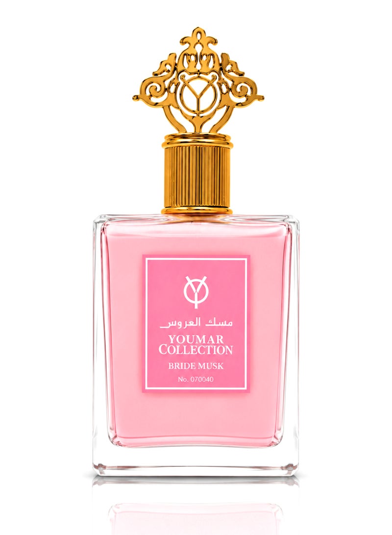 يومار عطر يومار كوليكشن برايدل مسك رقم ٠٠٤٠، ماء عطر للنساء ١٠٠ مل | عطر فاخر للنساء بنفحات الورد والعنبر والمسك | عطر يدوم طويلاً برائحة الورد والعسل - Image 4