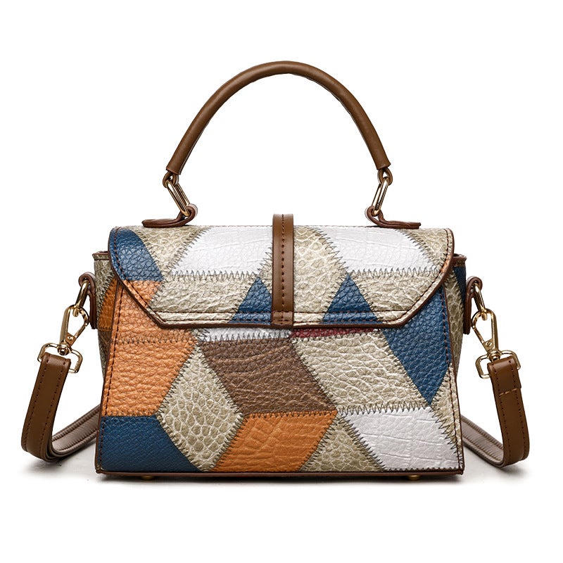 Fashion Color Matching Portable Small Square Bag Women'S Women'S Bag Popular Women'S Shoulder Bag All-Match Crossbody Bag - Image 5