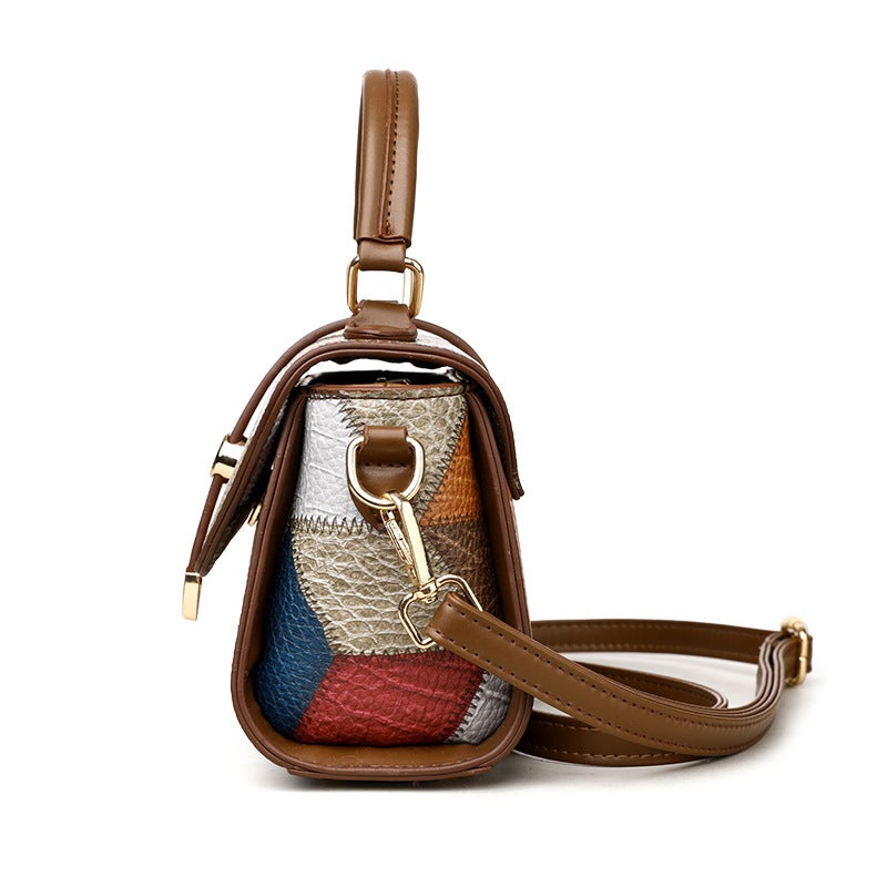 Fashion Color Matching Portable Small Square Bag Women'S Women'S Bag Popular Women'S Shoulder Bag All-Match Crossbody Bag - Image 4