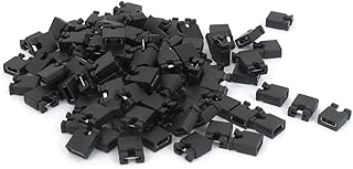 uxcell uxcell 120 Pcs 2.54mm Standard PCB Shunts Short Mini Jumper Cap Connector  - Image 1