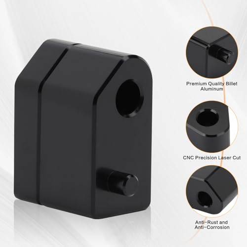 VG MOTO Driver Floorboard Outward Extension Spacer Extenders Kit 1 15 Compatible with Harley Touring Road King Street Glide Electra Glide Road Glide 20092024 FL Trikes 20092013 Black - Image 3