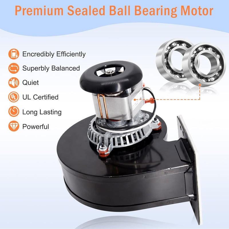 Criditpid Replacement 80472 & 80472A Distribution Blower Fan for US Stove & USSC American Harvest 6039 6041, King KP130, 5502M, Ashley 5500 5500M 5500XL Pellet Stoves. - Image 4