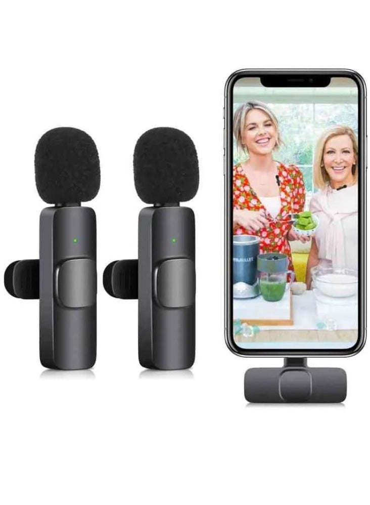 K9 Dual Wireless Microphone For iPhone Devices Professional Microphone For Mobile Phone and Live Broadcast - Image 2