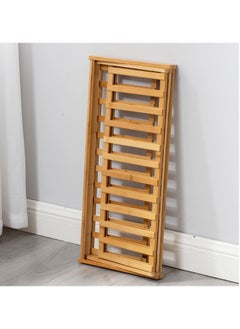 Roman Gifts Bamboo Foldable Multifunctional Shoe Rack for Closet Entryway Living Room Bedroom  - Image 5