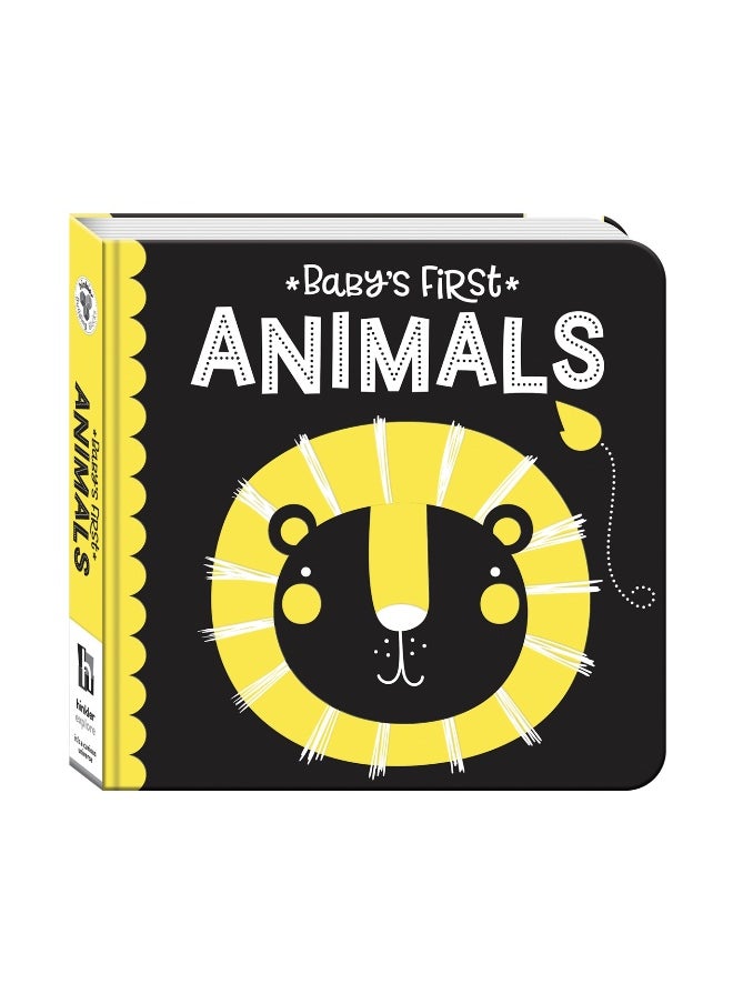 Hinkler Building Blocks High Contrast Neon Baby's First Animals Book (Hardcover)  - Image 1