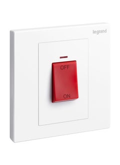 Legrand Legrand 45A DP SWITCH + LED + RED ROCKER GALION WHITE 282427 - 