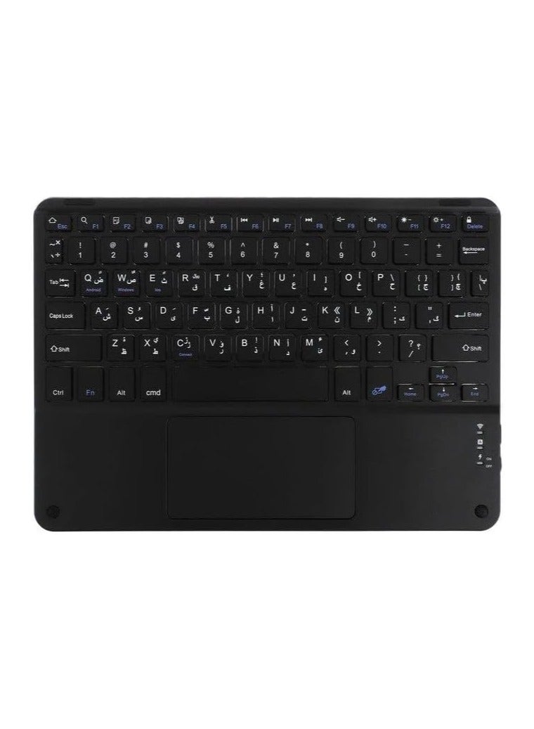 Keyboard Case for iPad 10th (10.9-Inch,2022\2025 Model, 10th Generation),With Touch pad Arabic and English Bluetooth keyboard Smart Trackpad Detachable with Pencil Holder iPad cover for for iPad 10.9 inch - Image 5