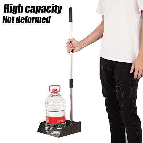 Yangbaga Dust Pans with Long Handle - 39” Heavy Duty Metal Upright Dustpan - Long Handled Stand Up Dustpans - Best Dustpans for Home/Lobby/Shop/Garage/Yard - Image 5