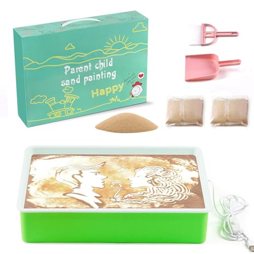 Odoorgames Sand Painting Light Box, Sensory Light Table for Kids - 3 Color Temperature & 10 Levels Adjustable Brightness, 16" (Green) - Image 2