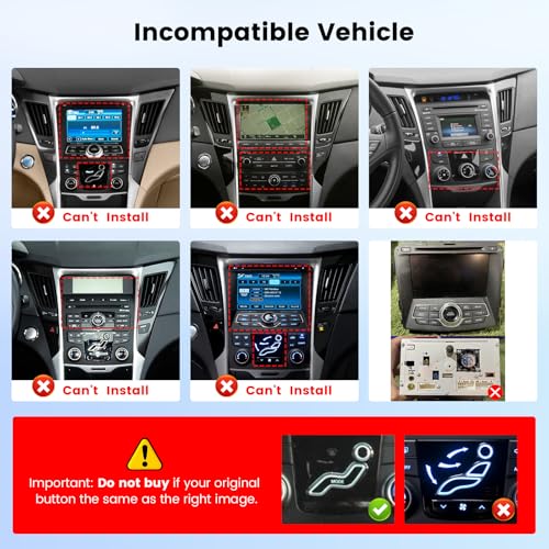 Hikity [DSP 4+64G] for Hyundai Sonata 2010-2015 Android 15 Car Stereo, Hikity 9'' IPS Touchscreen Sonata Radio Wireless Carplay Android Auto 5G WiFi/Bluetooth Mirror Link GPS SWC/FM/RDS/32EQ Backup Cam Mic - Image 3