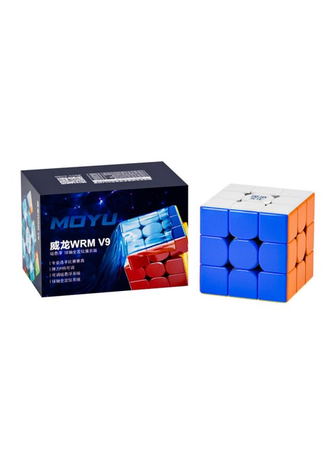 Magic Domain Veyron WRMV9 Third-order Magnetic Rubik's Cube Third-order Magnetic Levitation Ball Axis Positioning Competition Racing Rubik's Cube Toy-Color:Weilong WRM V9 Ball Shaft Full Positioning Magic Coat Version
