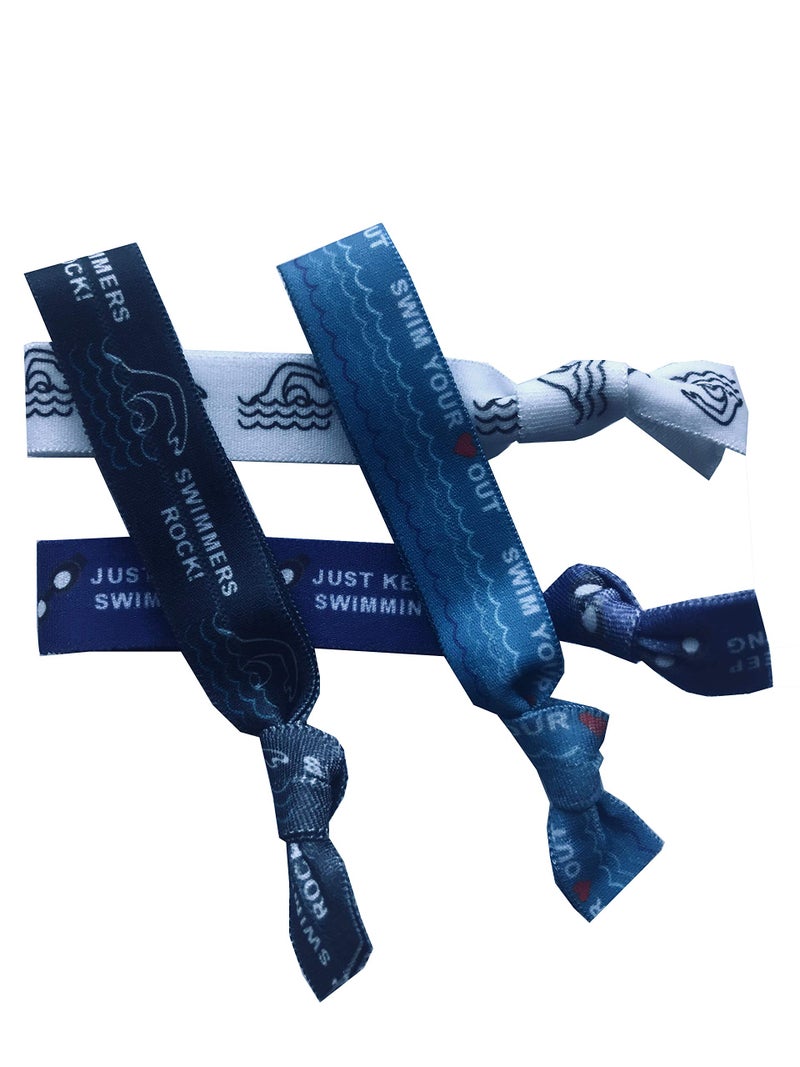 Sportigift 8 Piece Swimming Hair Elastic Set - Hair Accessories for Girls, Women, Coaches, Teams, Swim Meets - MADE in the USA - Image 2
