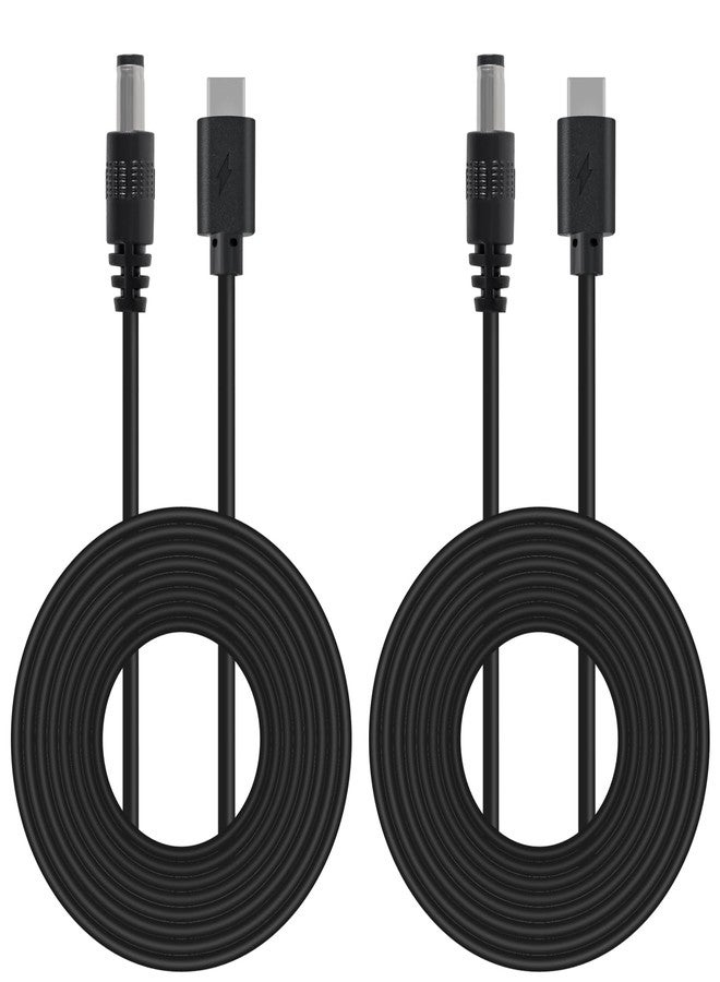 AITRIP 2PCS DC to Type C USB PD12V 5.5x2.5mm (Compatible with 5.5mm x 2.1mm) Power Supply Cable for Wireless Router Laptop LED Strip Speaker CCTV Camera - Image 1